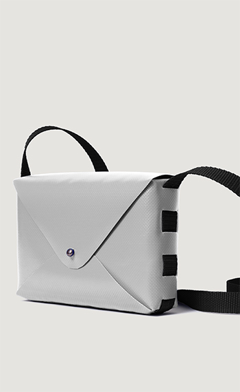 Envelope bag light grey black